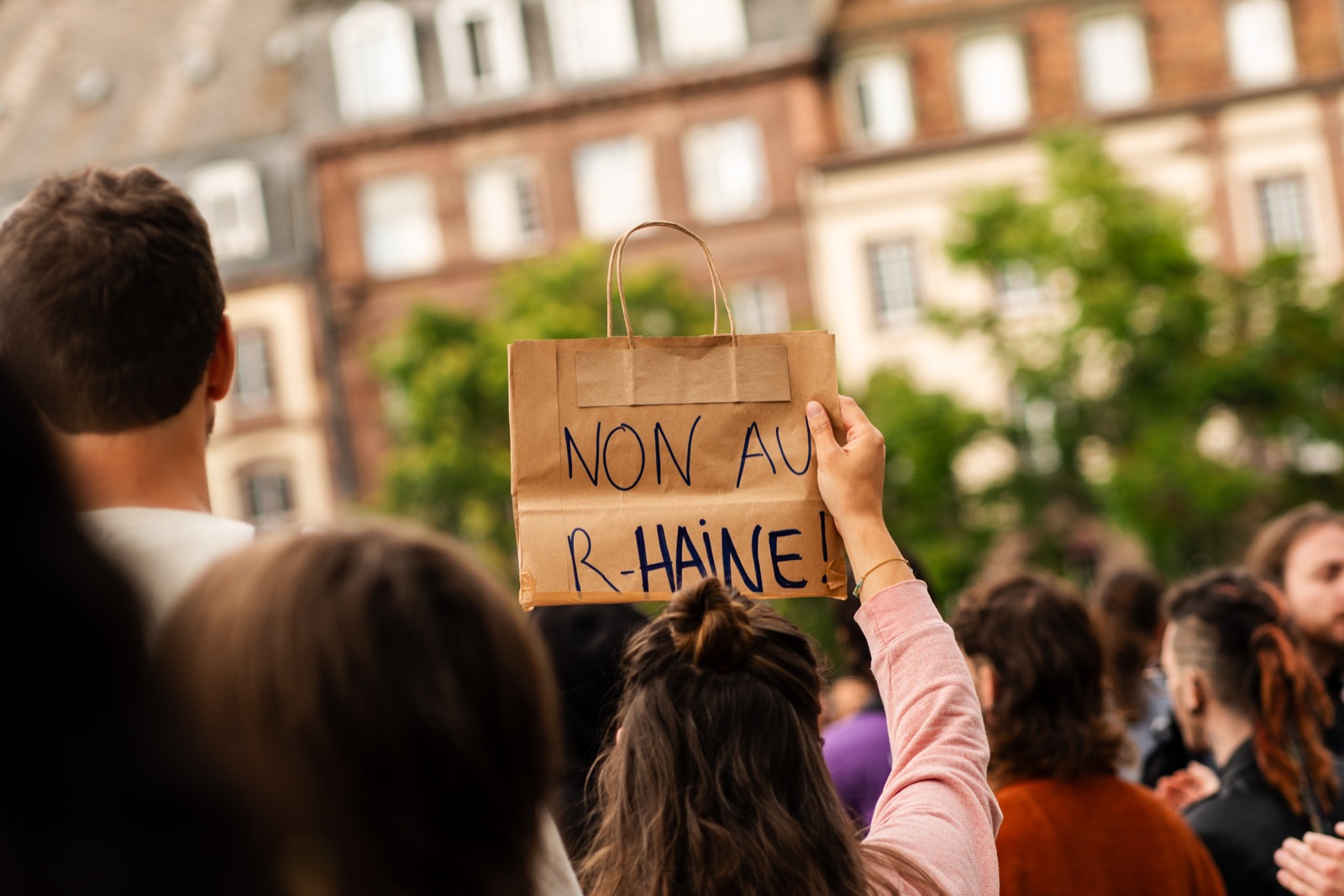 Photographie de manifestation contre la réforme des retraites