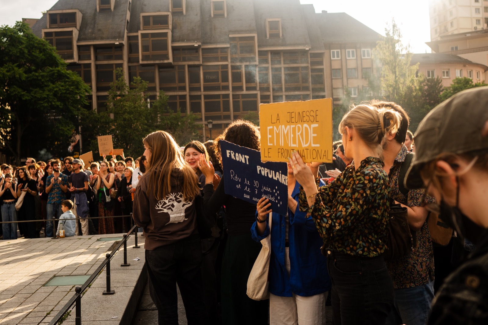 Photographie de manifestation contre la réforme des retraites
