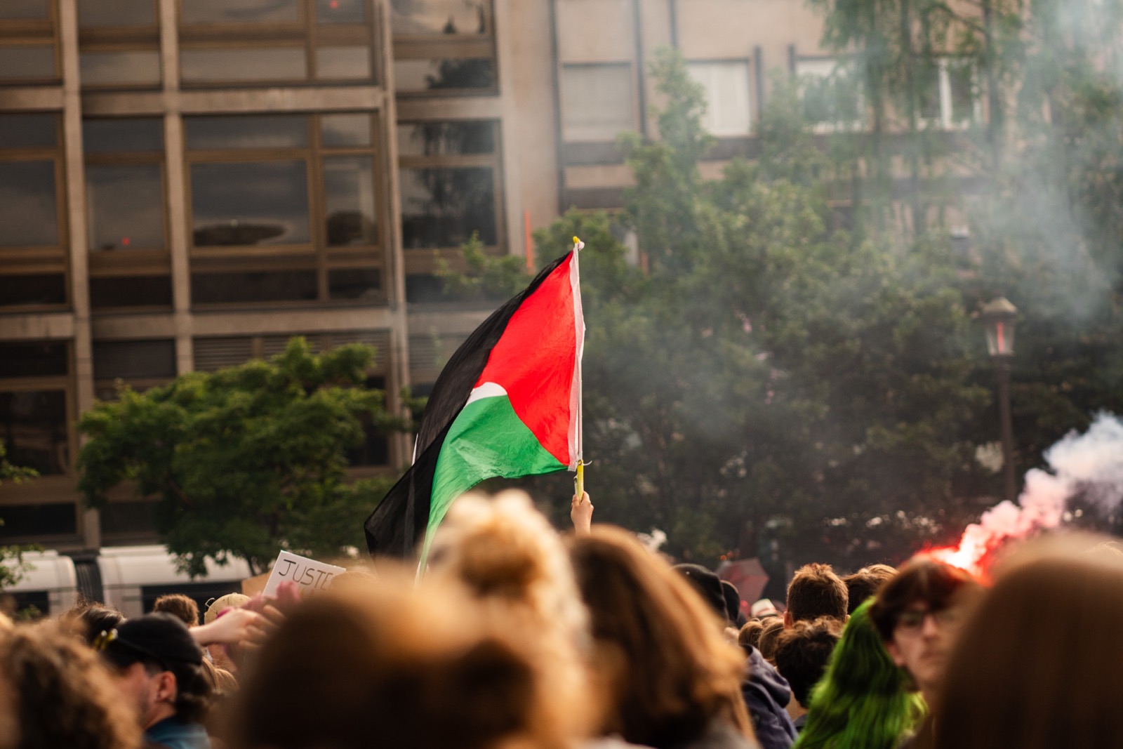 Photographie de manifestation contre la réforme des retraites