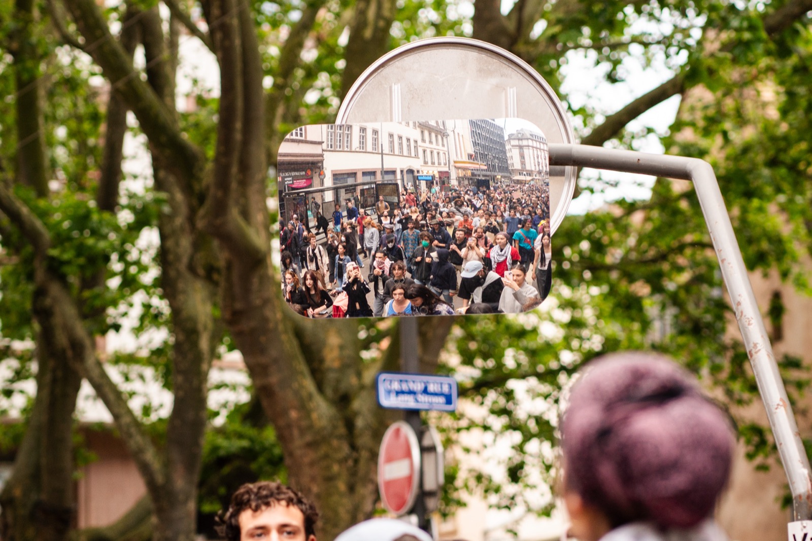 Photographie de manifestation contre la réforme des retraites