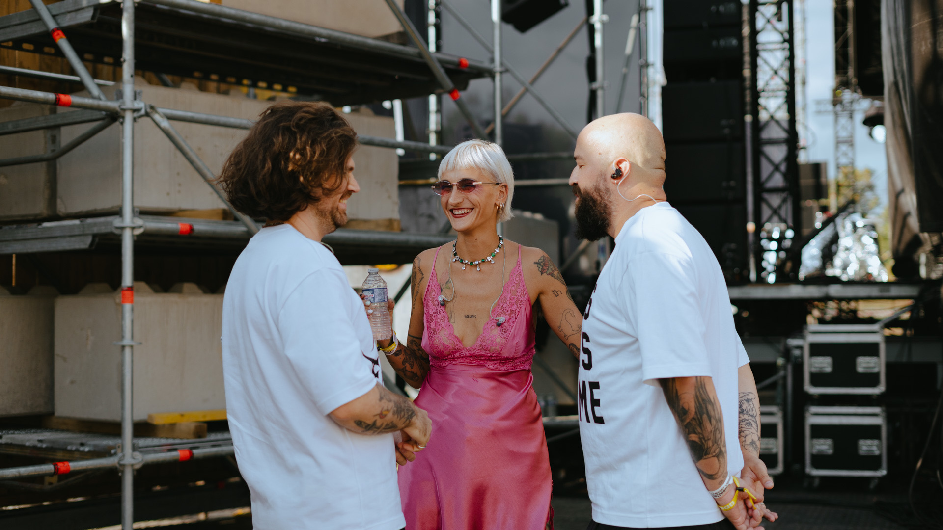 Photographie des backstage de la grande scène du Pelpass Festival du groupe Pales